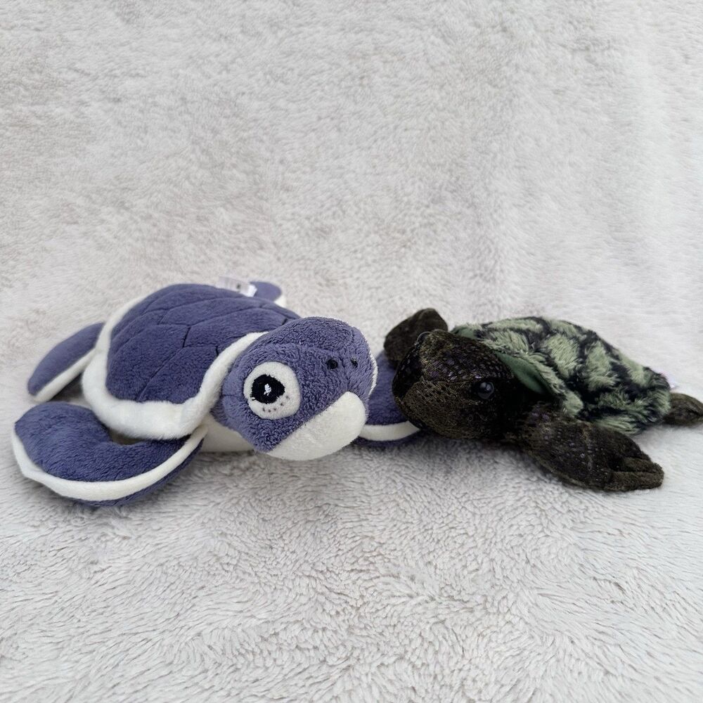 Wildlife Artists Aurora Sea Turtle Baby Plush Lot Of 2 Stuffed Animal